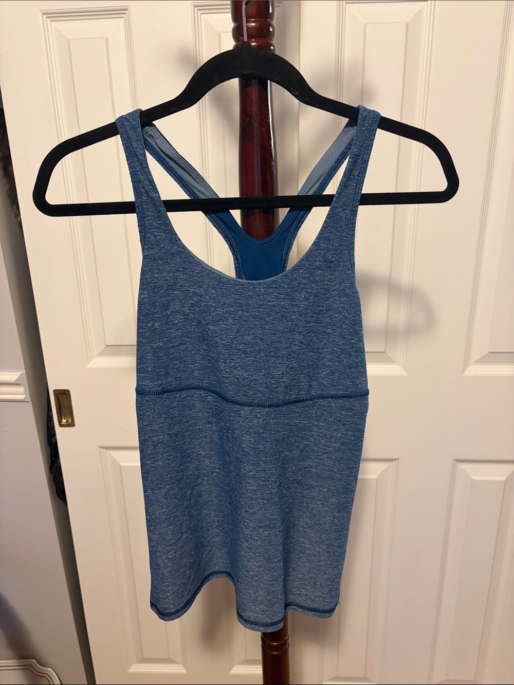 Lululemon Heathered Blue Racerback Tank Top